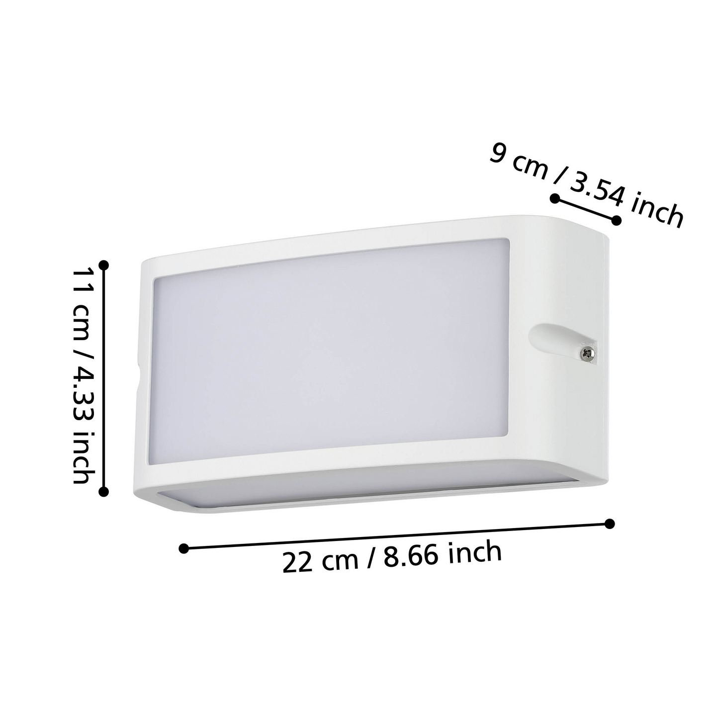 Ulkoseinävalaisin EGLO Camarda valkoinen 10,5W led IP54