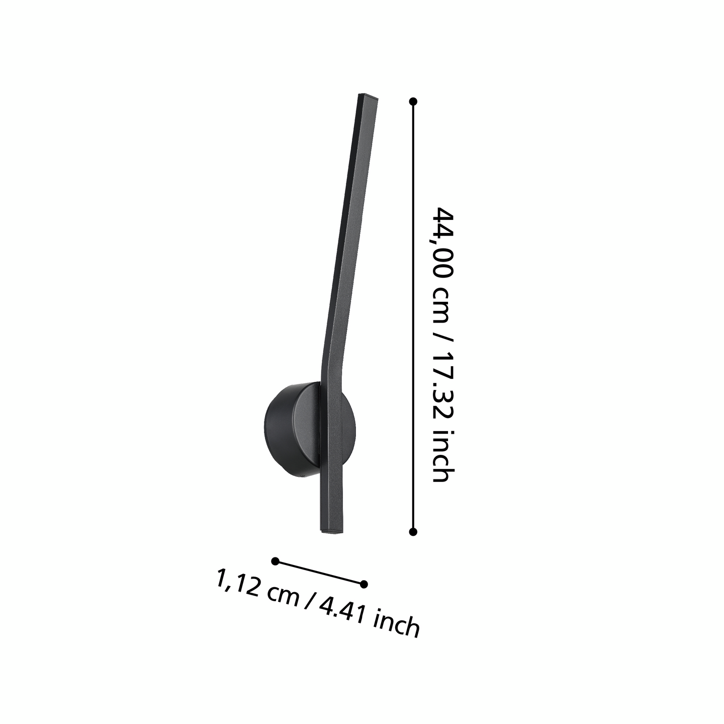 Ulkoseinävalaisin EGLO Taparita musta 11W led IP55