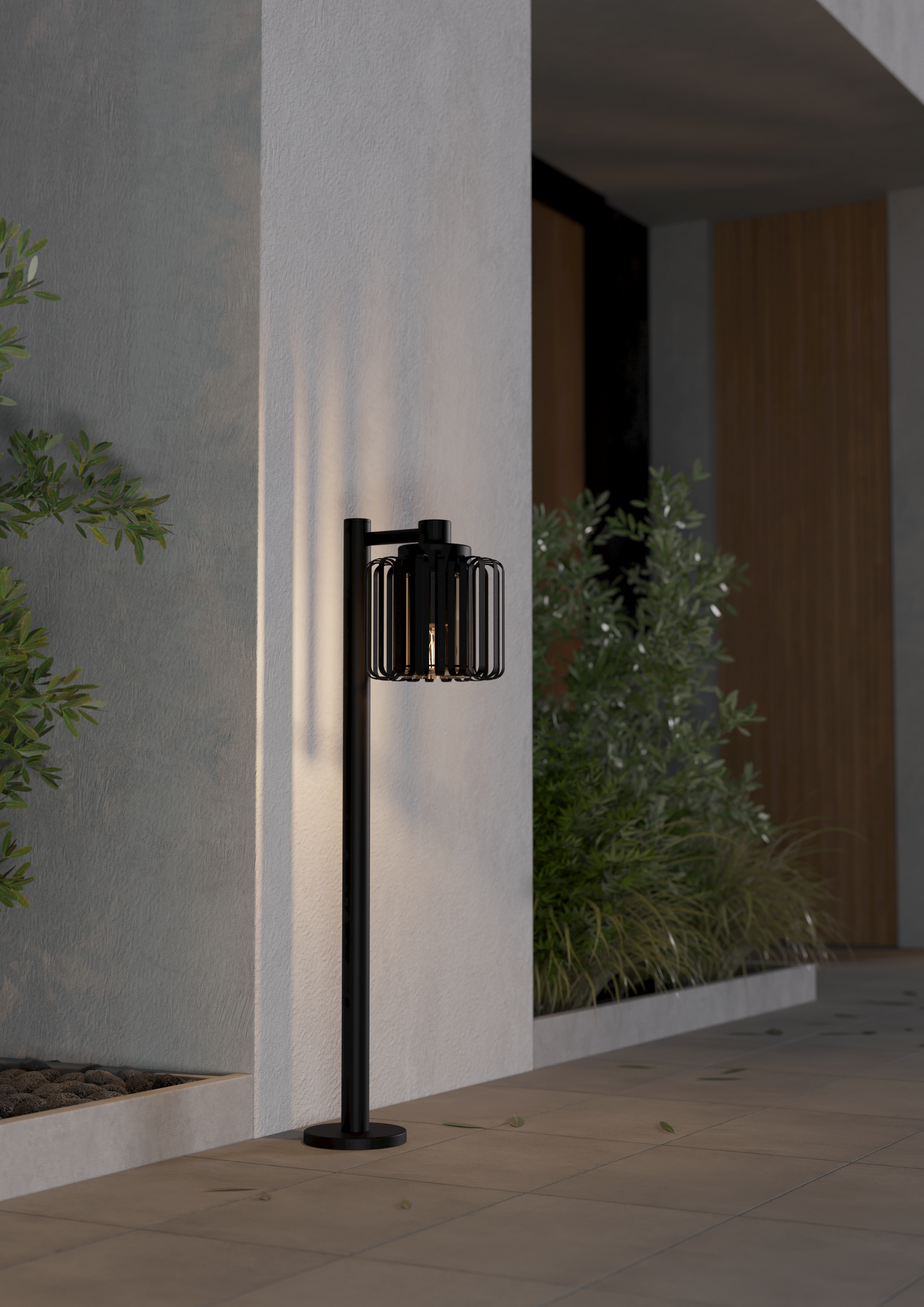 Ulkopylväsvalaisin EGLO Selinus 84,5cm musta 40W E27 IP65