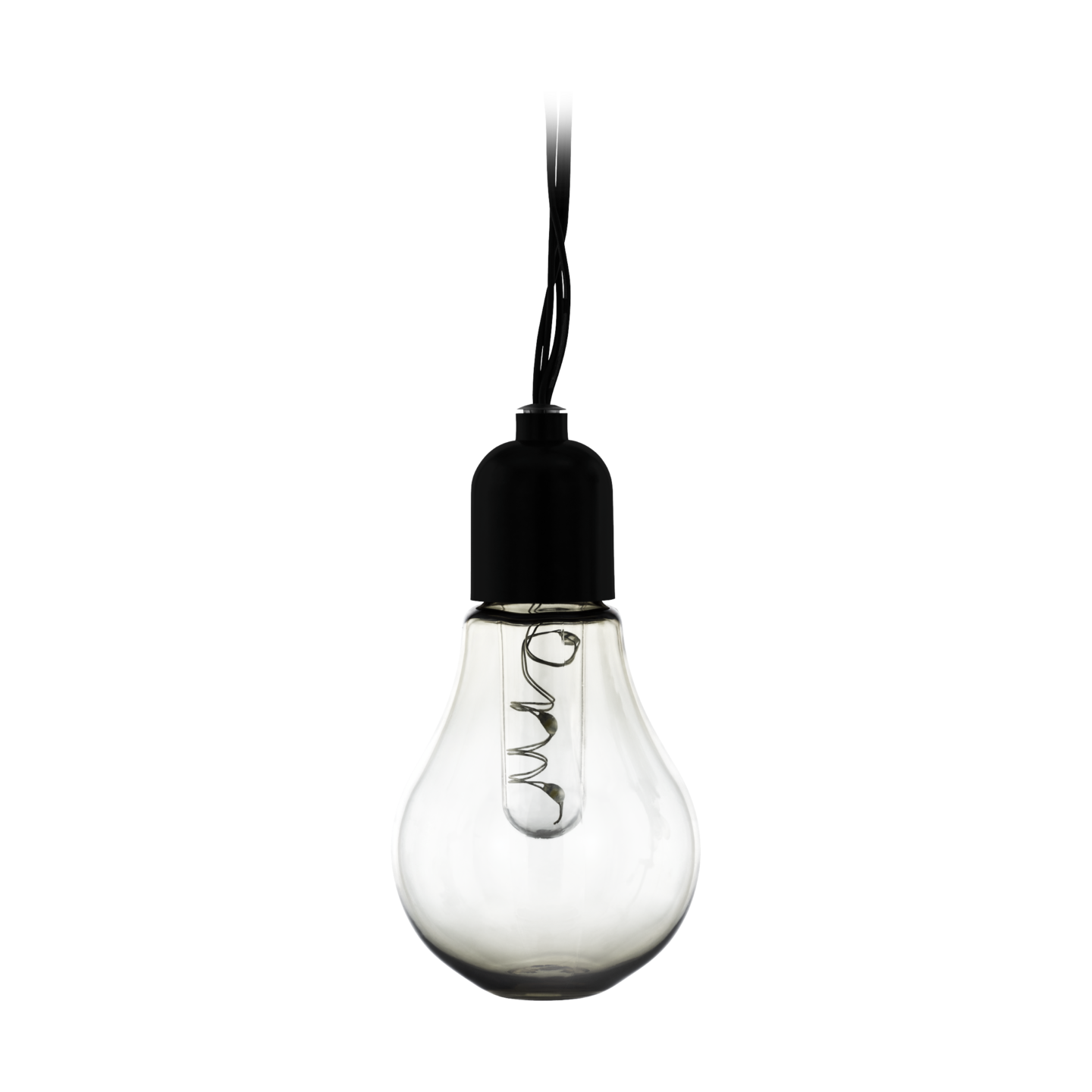 Ulkovalosarja EGLO Libisa musta/kirkas 405cm 10x0,06W IP44