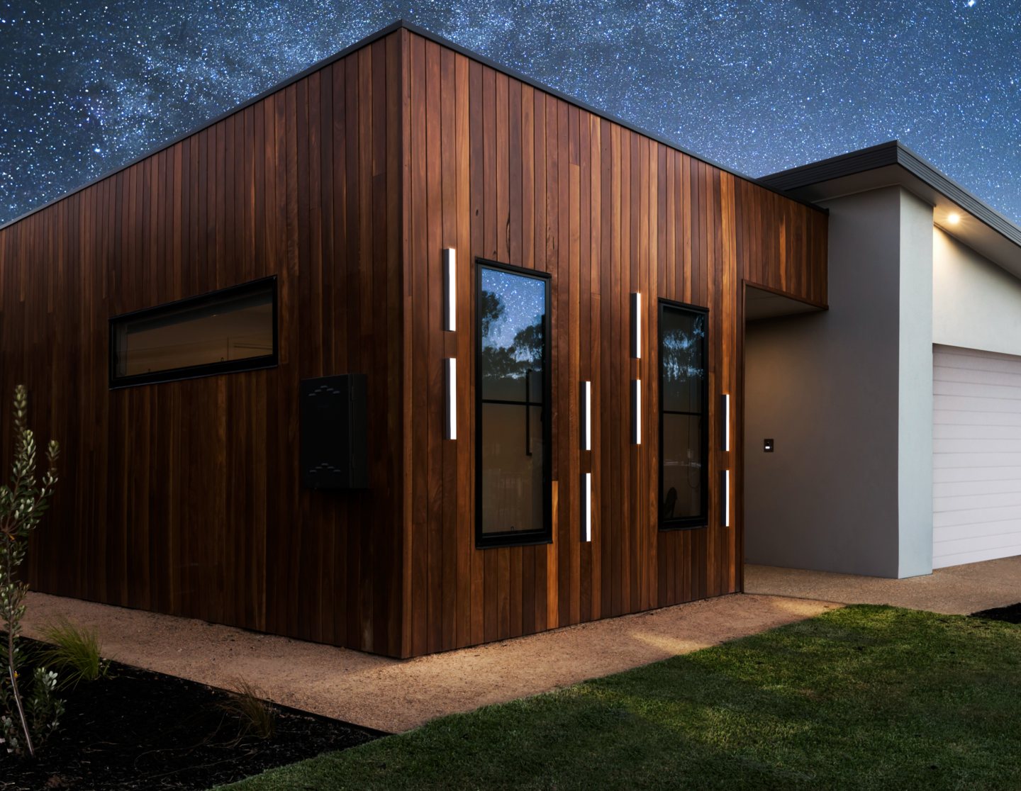 Ulkovalaisin EGLO Salitta 58cm musta/valkoinen 14W led IP65