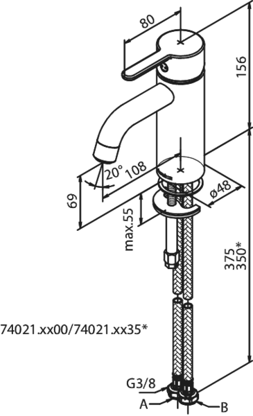 Pesuallashana Damixa Silhouet 74021.21 small mattavalkoinen