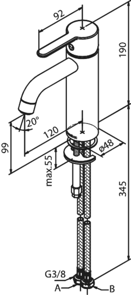 Pesuallashana Damixa Silhouet 6130249 mattavalkoinen