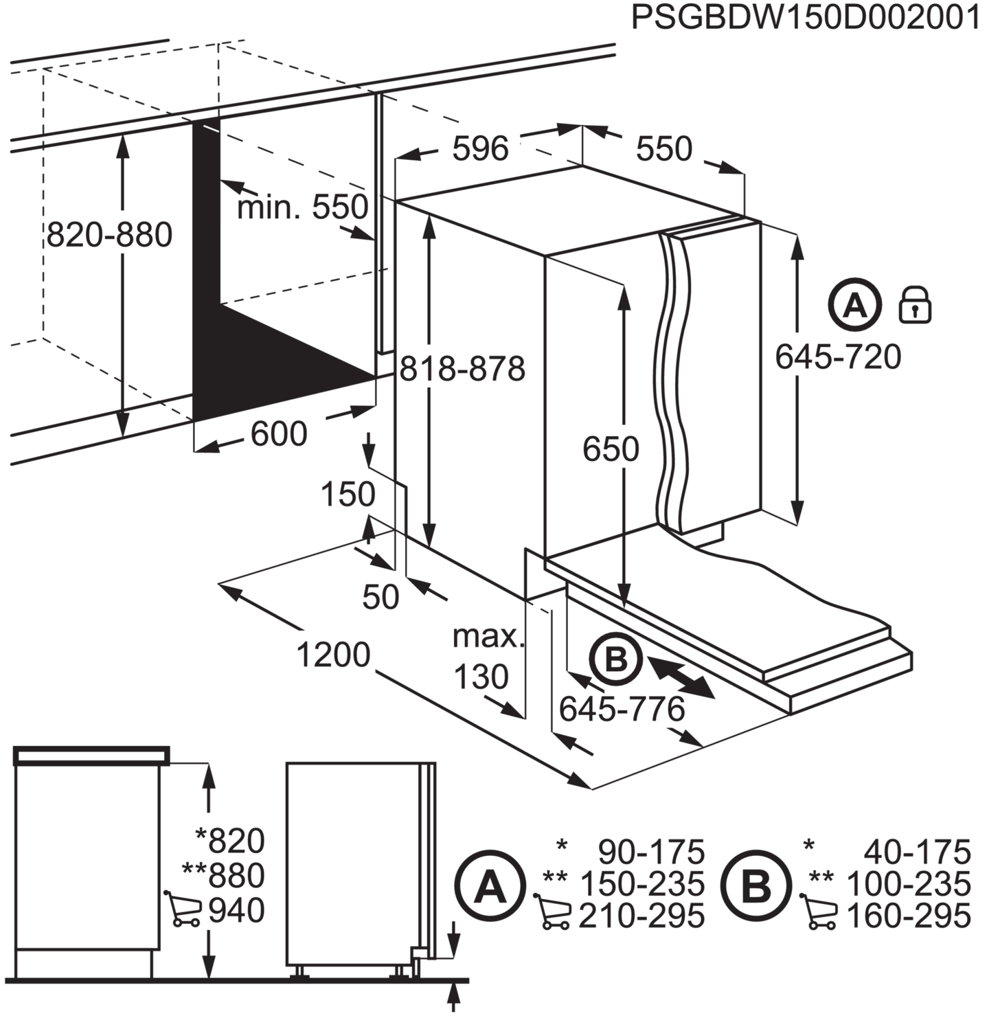 Astianpesukone Electrolux EES48400L 60cm integroitava