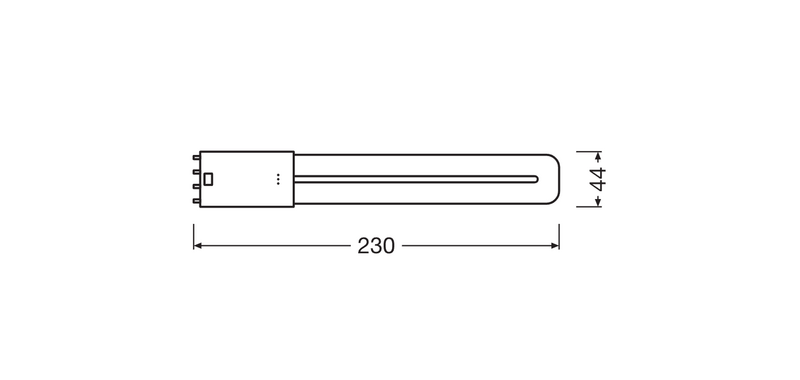 Led-pistokantalamppu OSRAM Dulux L HF 8W/840 1000lm 2G11