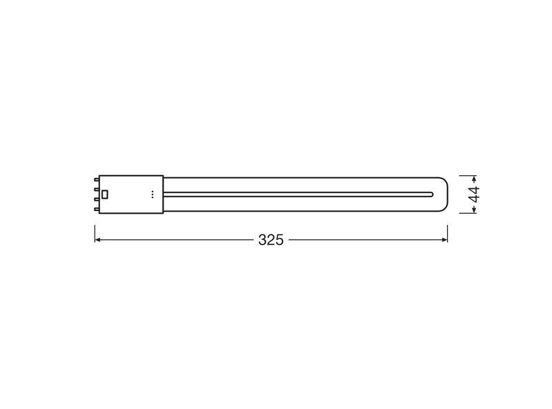 Pistokantalamppu OSRAM Dulux led L24 HF 12W 4000K 1500lm 2G11