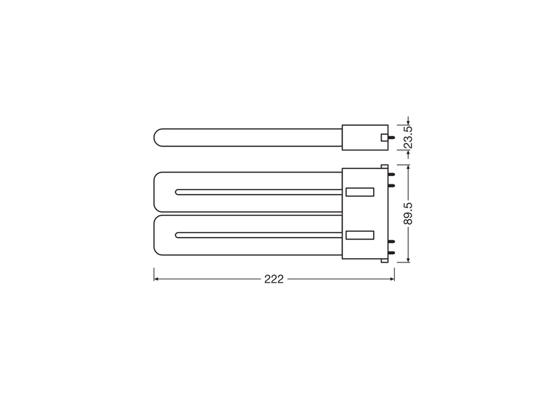 Pistokantalamppu OSRAM Dulux led F36 EM 20W 3000K 2250lm 2G10