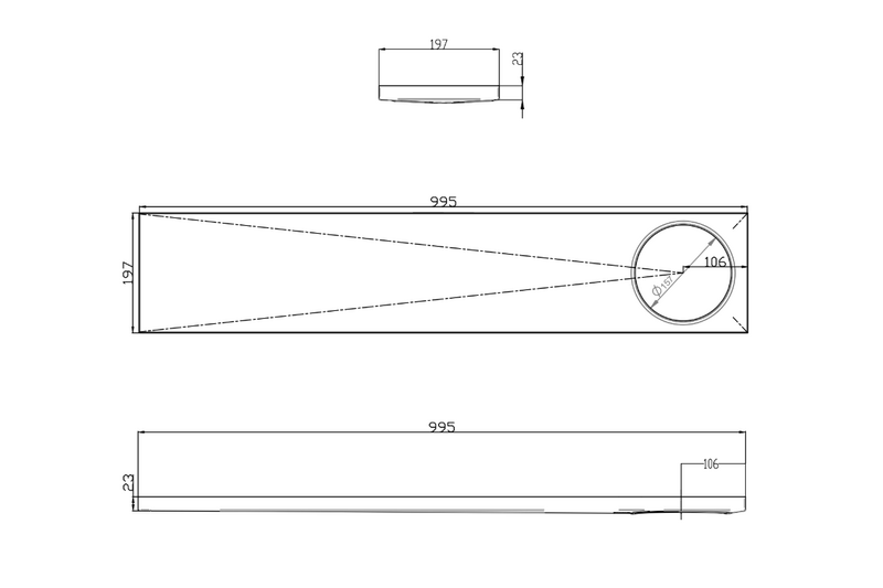 Lattiakaivon kouru Vieser Line epäkeskeinen