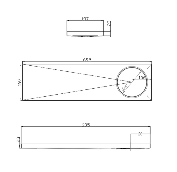 Lattiakaivon kouru Vieser Line epäkeskeinen