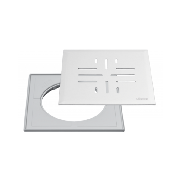 Neliökansi Vieser Classic 197x197mm ruostumaton