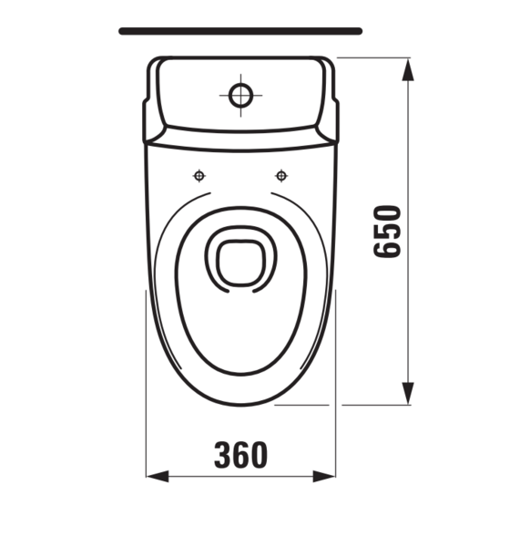 Wc-istuin Laufen Pro N Iso kannellinen