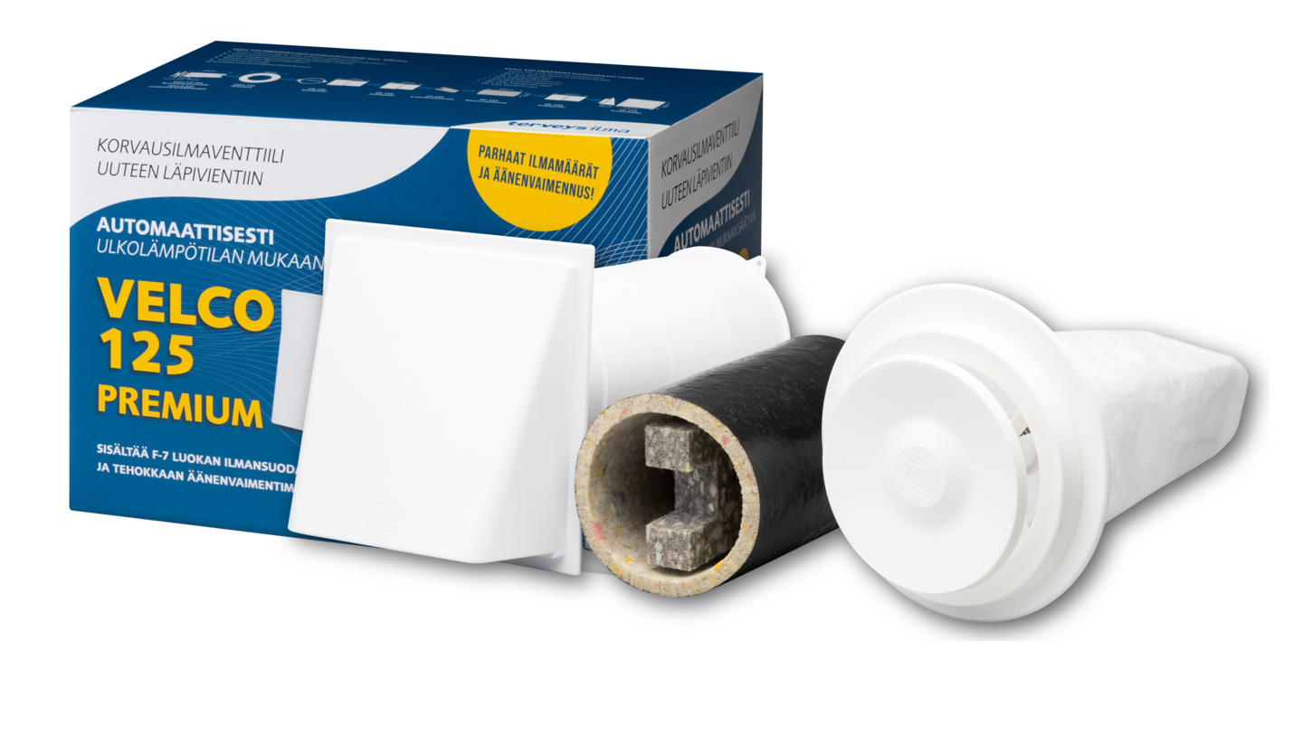 Korvausilmaventtiili Velco 125 Premium