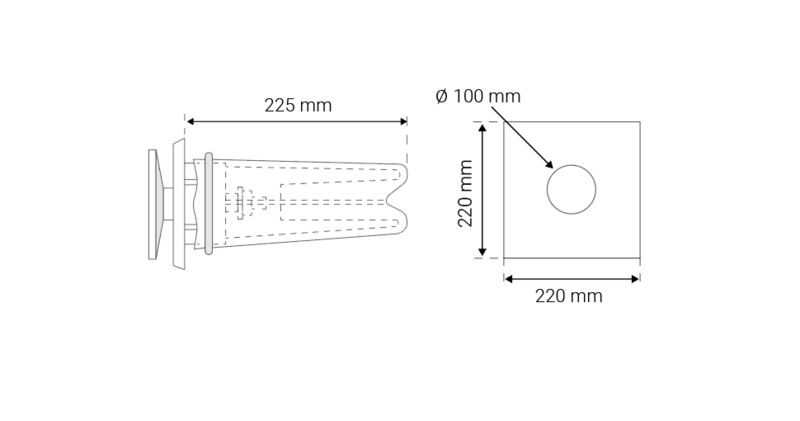 Korvausilmaventtiili Velco VSR-100N 10kpl