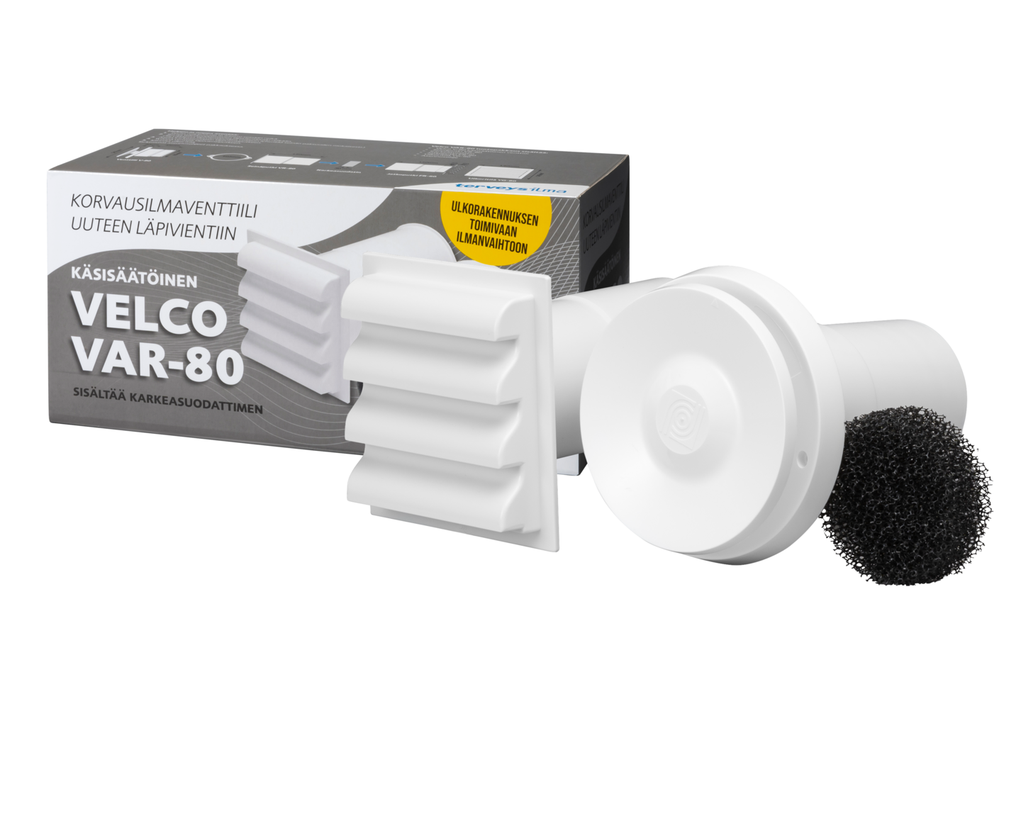 Korvausilmaventtiili Velco VAR-80