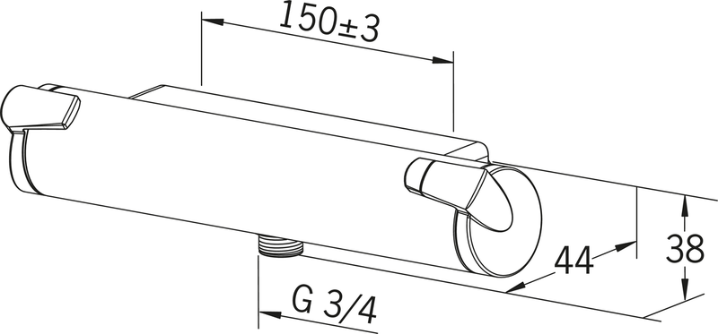 Suihkuhana Oras Optima 7161 termostaattinen