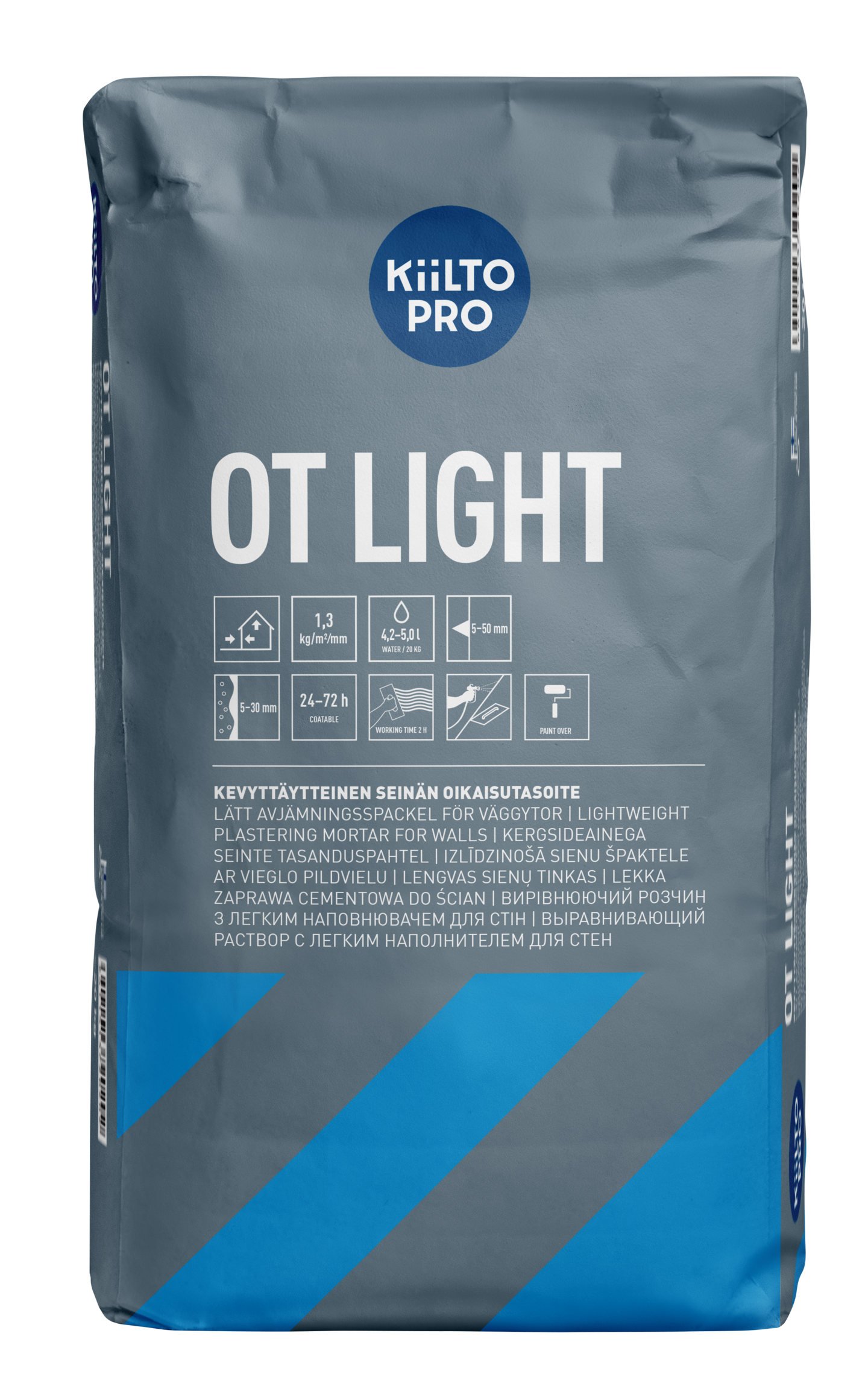 Oikaisutasoite Kiilto OT light 20kg 5–30 (50)mm