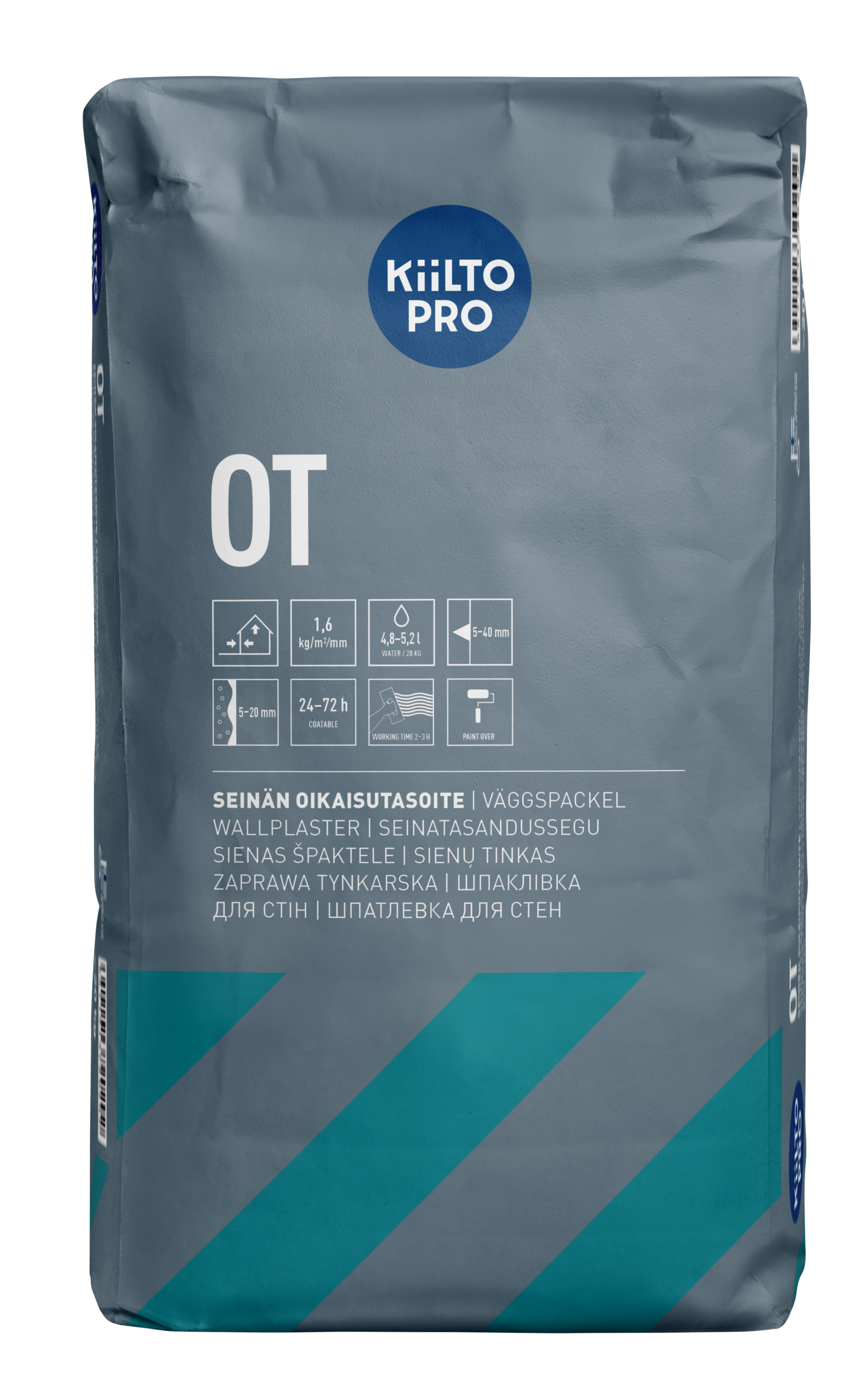 Oikaisutasoite Kiilto OT 20 kg 5-20 (40)mm