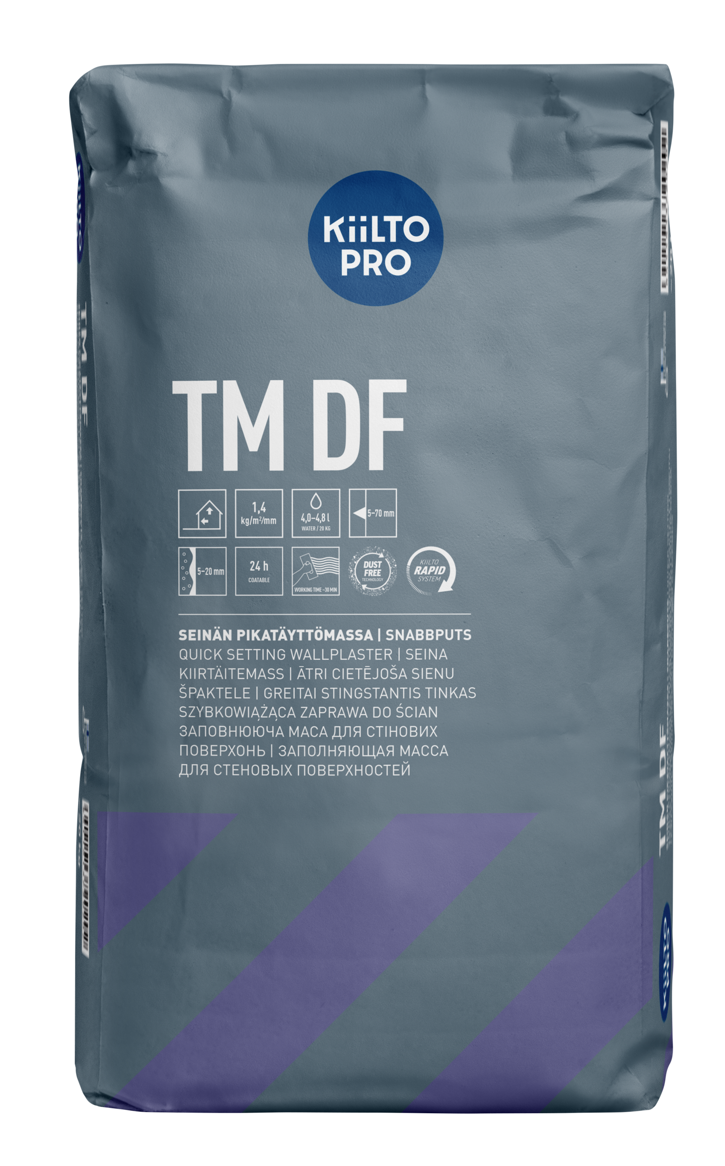 Pikatäyttömassa Kiilto TM DF 20kg 5-20 (70)mm