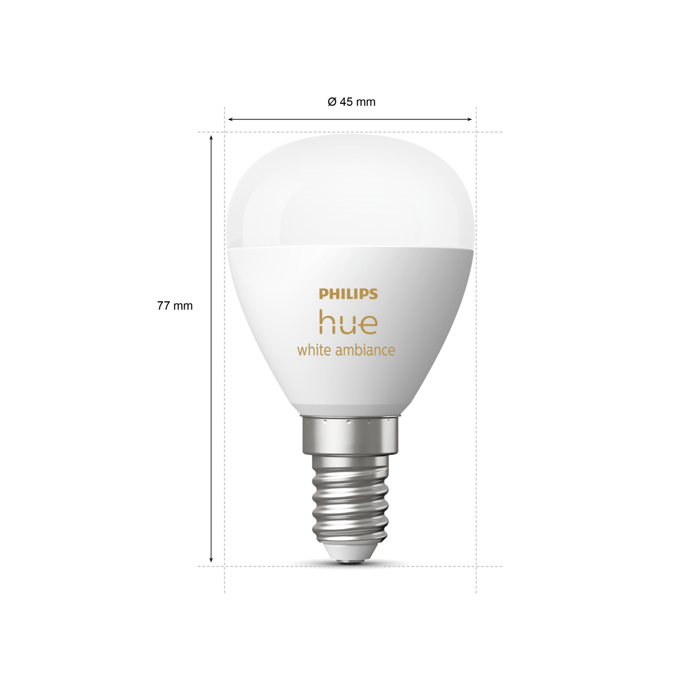 Led-lamppu Philips Hue 40W E16 2200-6500K 320-470lm huurrettu 2kpl pakkaus