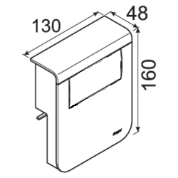 Listakojerasia Hager Tehalit SL20115 SL20x115 Systo-kaluste 4m musta