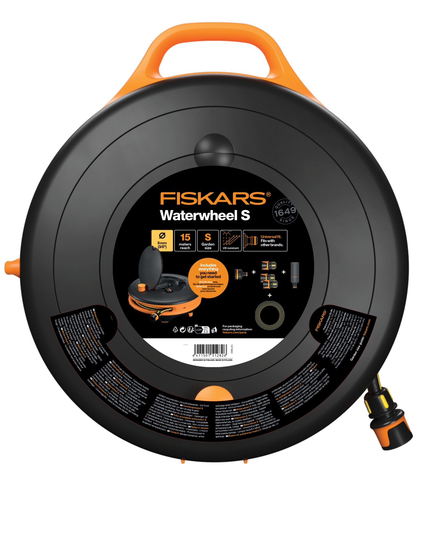 Kastelukela Fiskars Comfort S 9mm 15m