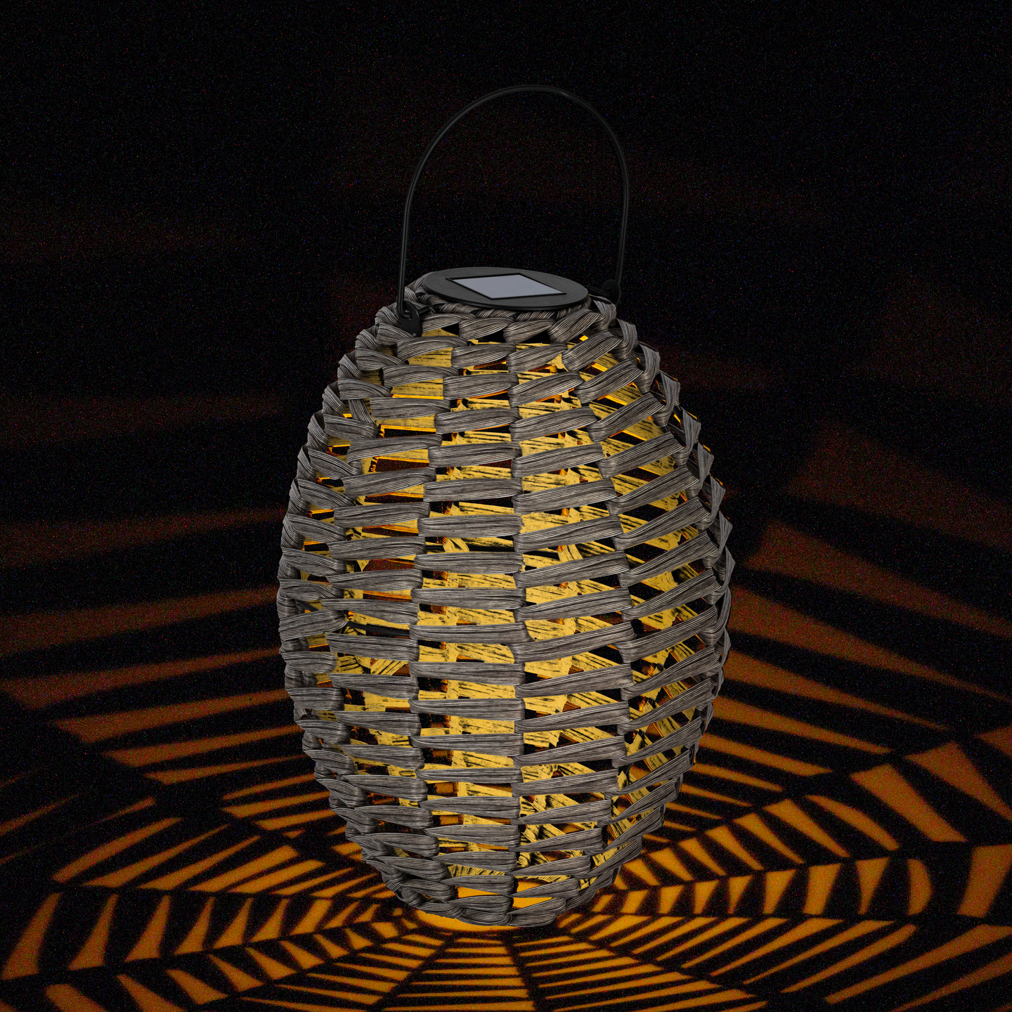 Solar lyhty EGLO 0,06w led rottinki 22x31cm