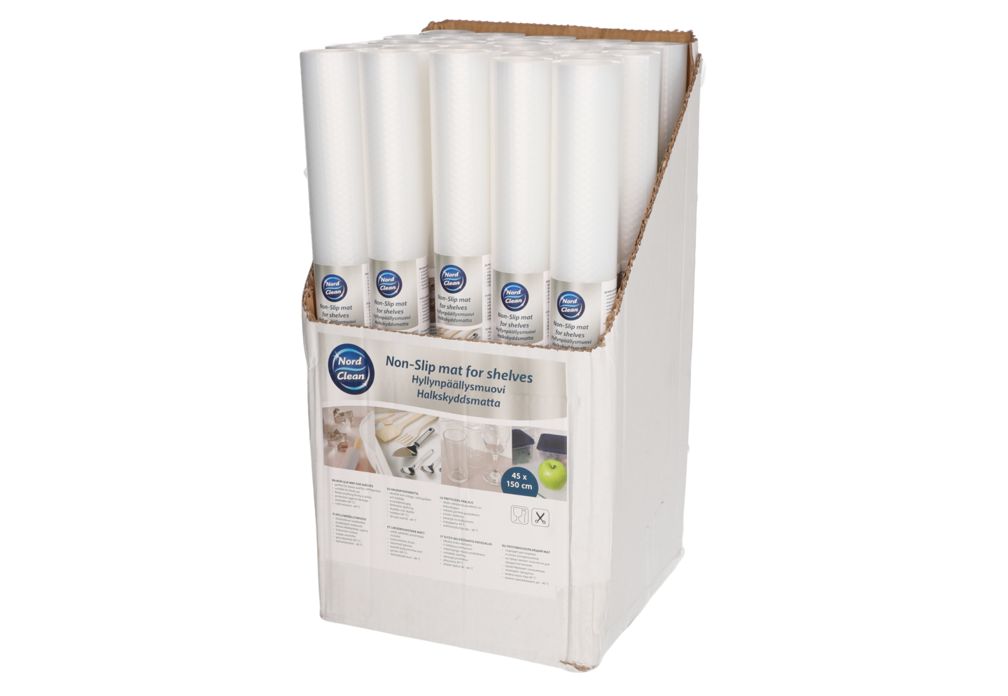 Hyllynpäällysmuovi Nord Clean 45x150cm