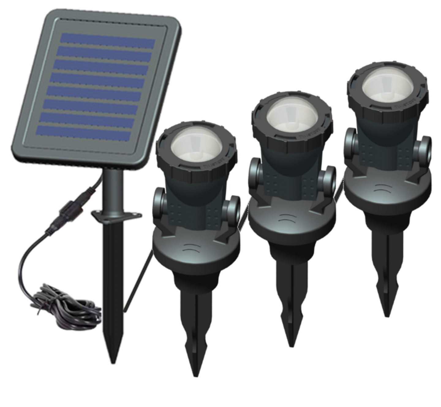 Lampivalaisinsarja 3 kpl RGB Solar