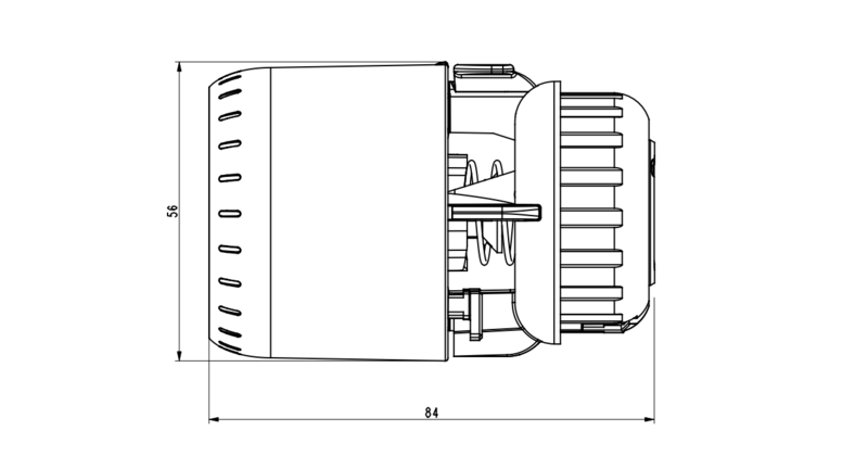 Patteritermostaatti Danfoss Aveo RA 23C kiintoanturi