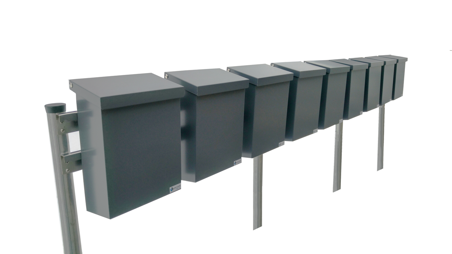 Postilaatikko Pate tummanharmaa