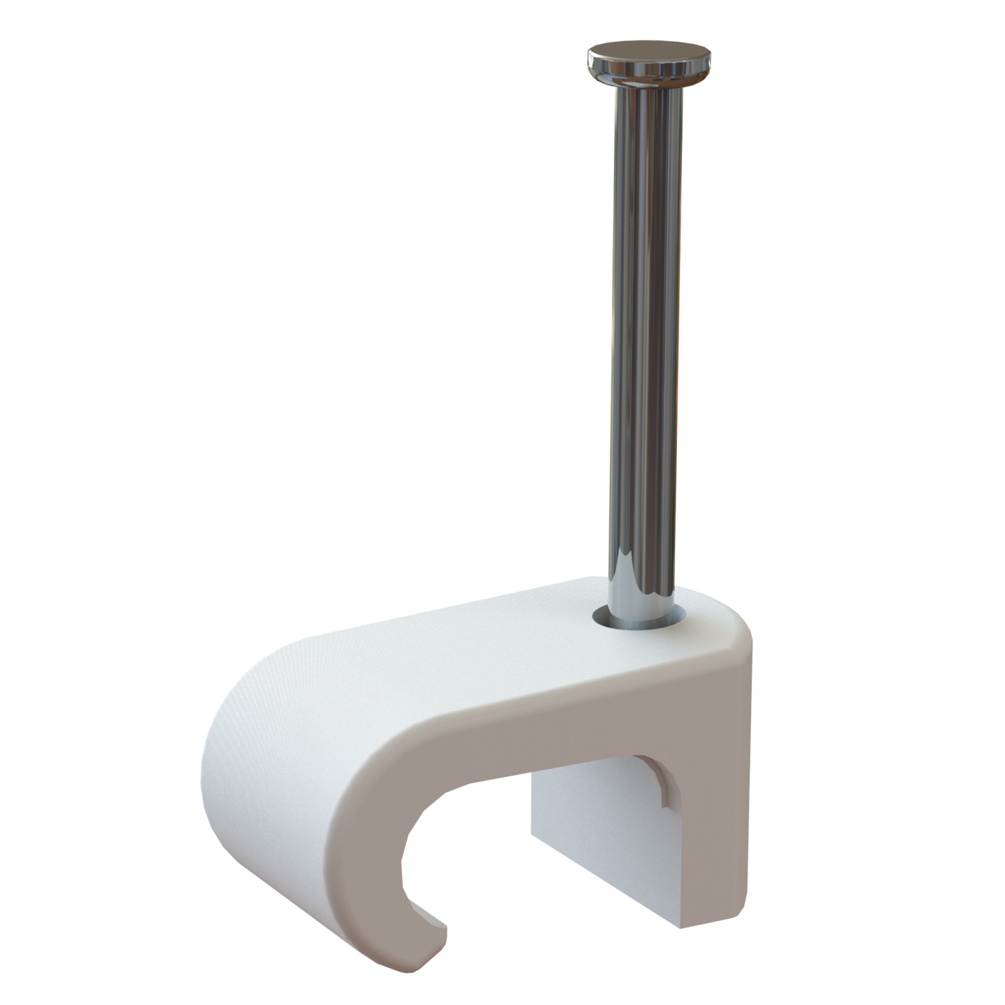 Naulakiinnike OPAL kaapeli 7-10mm 2x20mm 100kpl valkoinen