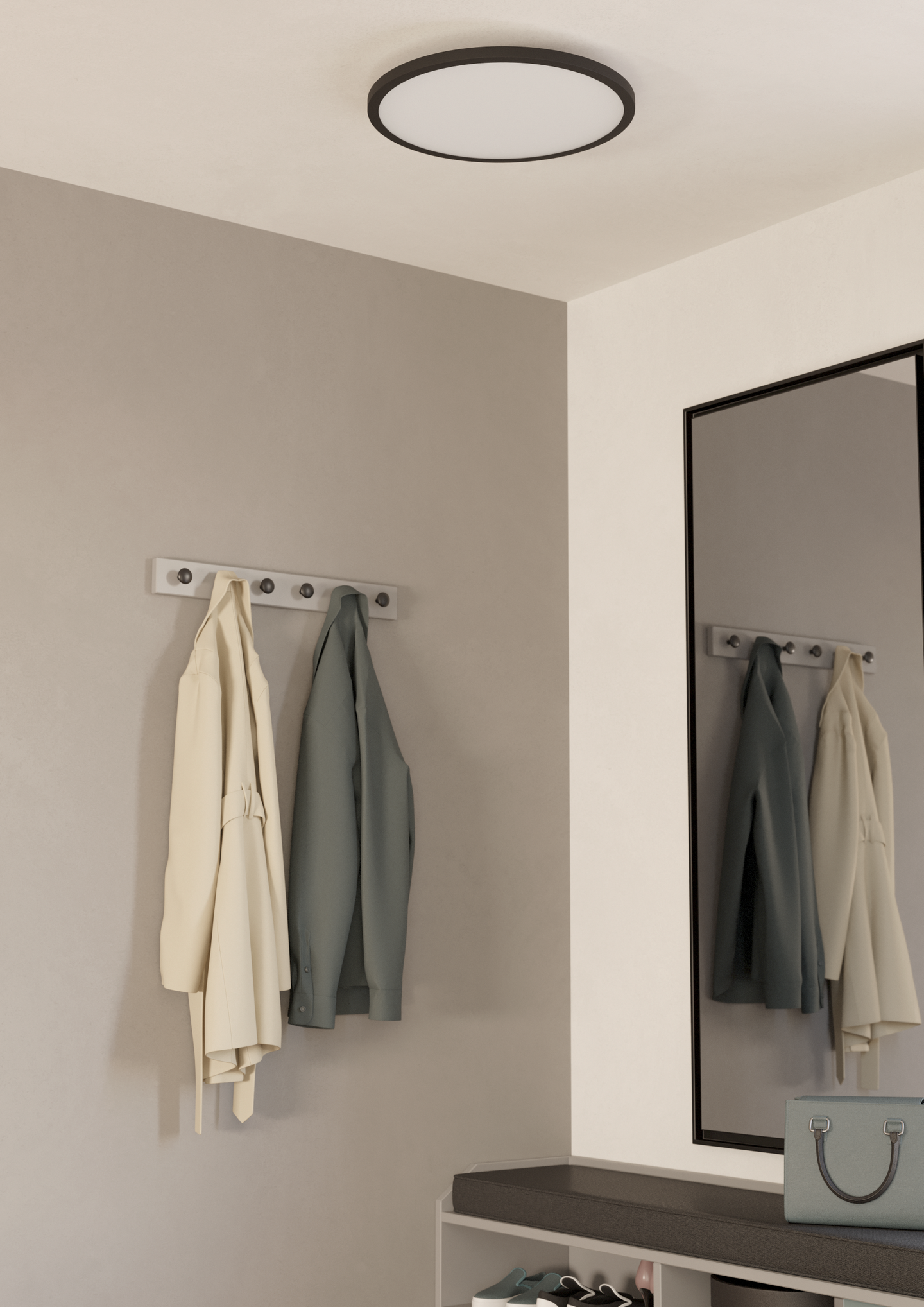 Kattovalaisin EGLO connect.z Sarsina-z 45cm 33,5W led musta