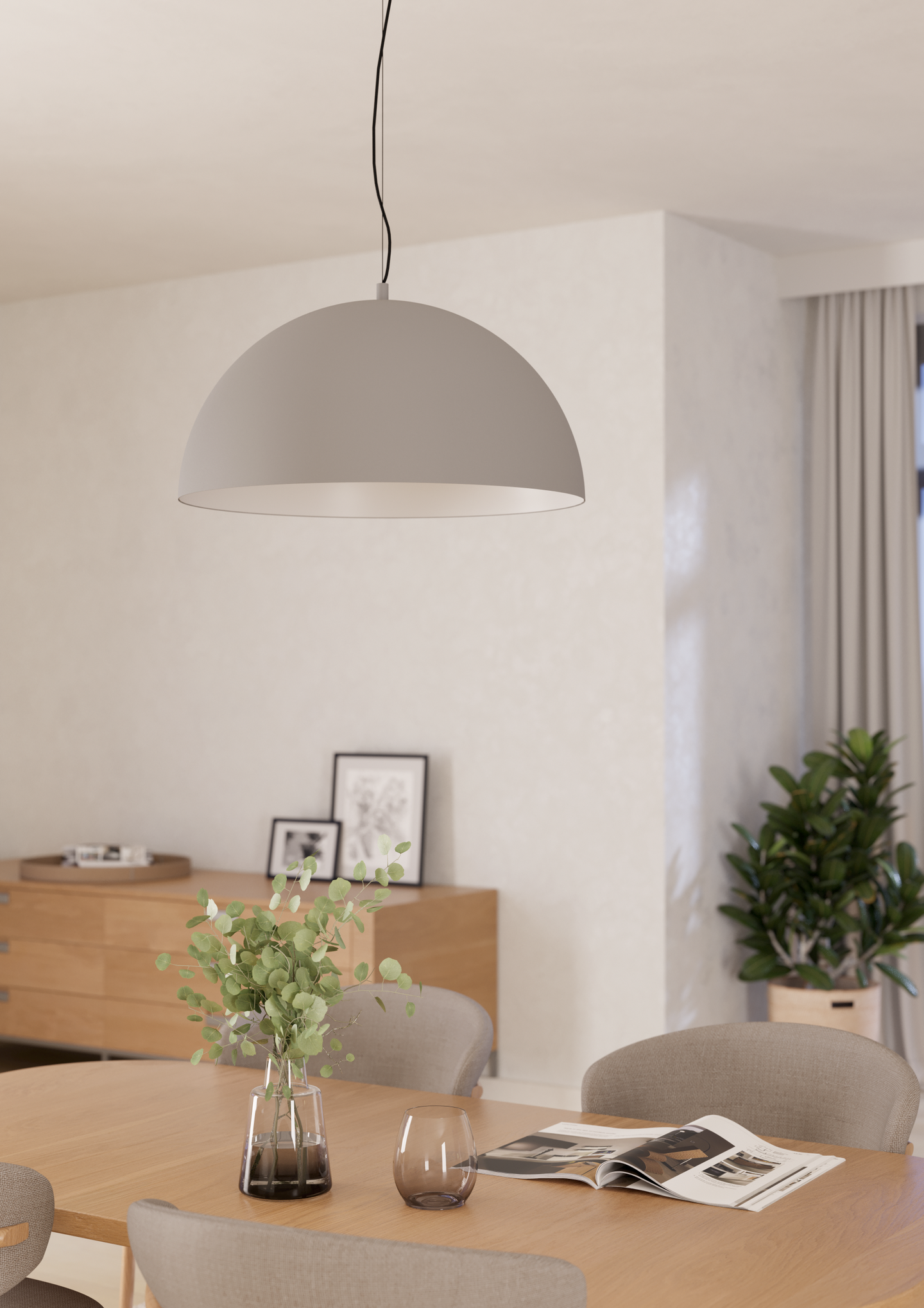 Riippuvalaisin EGLO Gaetano 1 E27 40W harmaa/valkoinen/musta