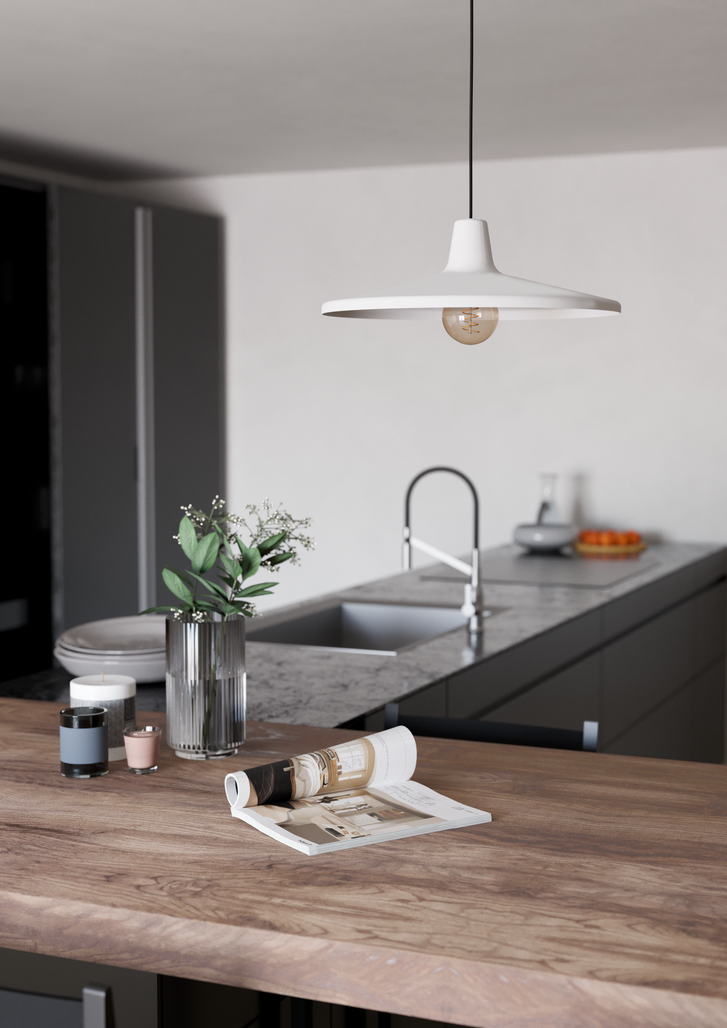 Riippuvalaisin EGLO Miniere E27 40W harmaa/musta