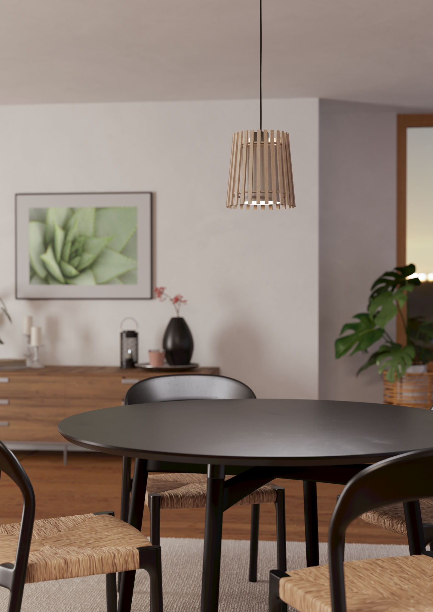 Riippuvalaisin EGLO Fattoria E27 25W musta/ruskea/valkoinen