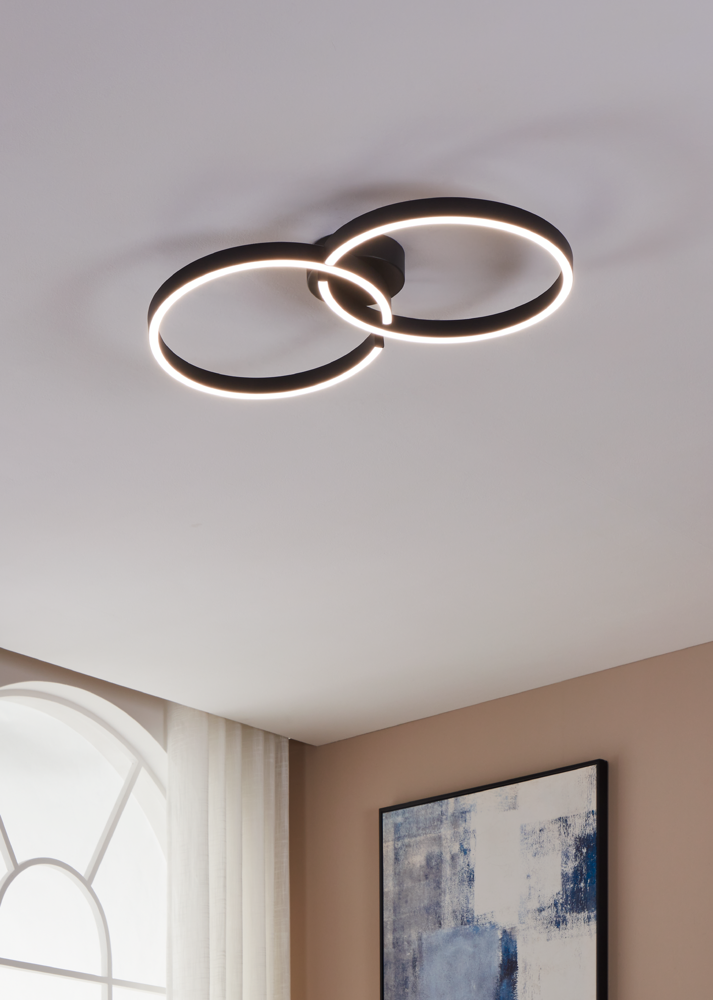 Kattovalaisin EGLO Amandolo 19,5W led musta