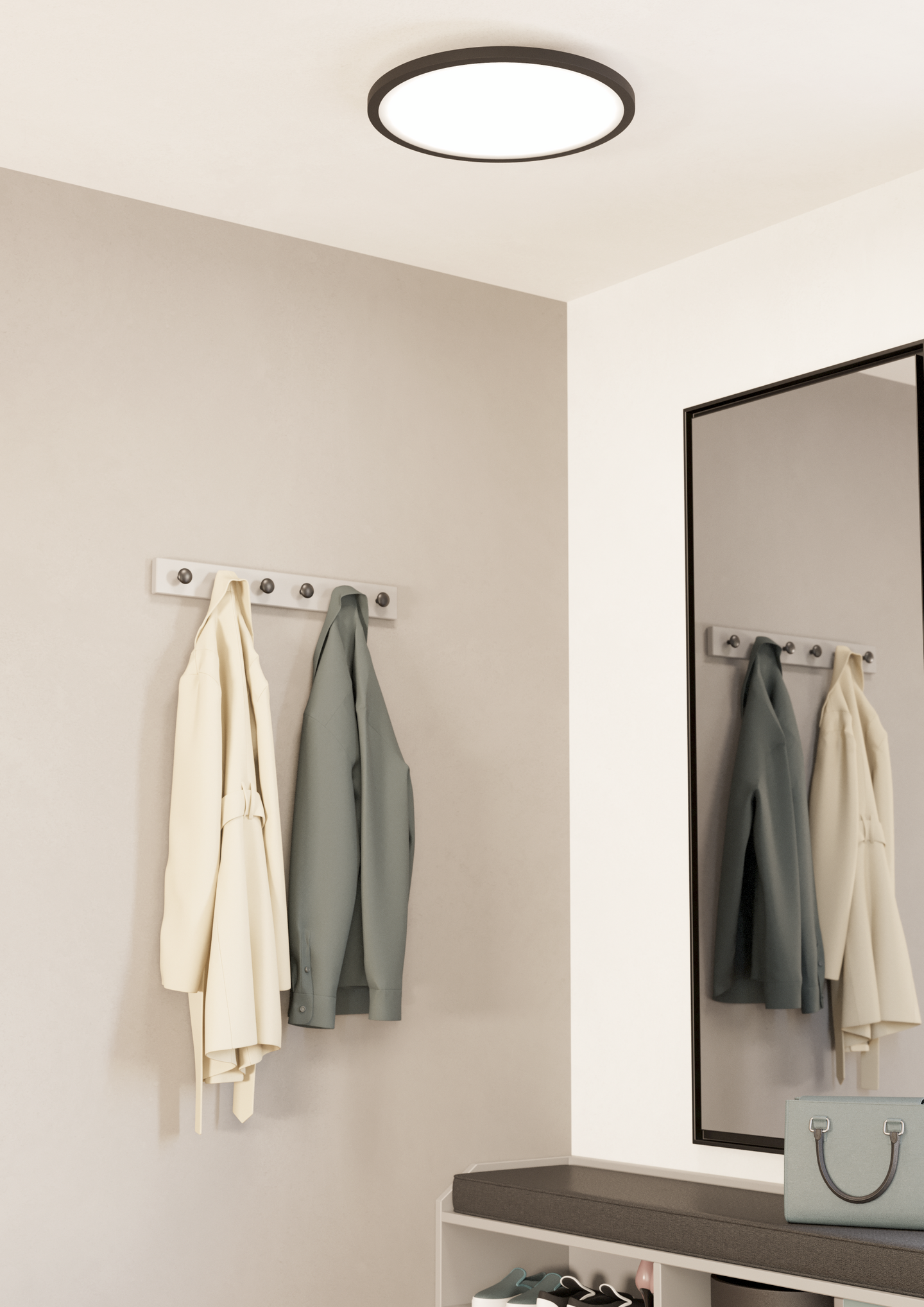 Kattovalaisin EGLO connect.z Sarsina-z 45cm 33,5W led musta