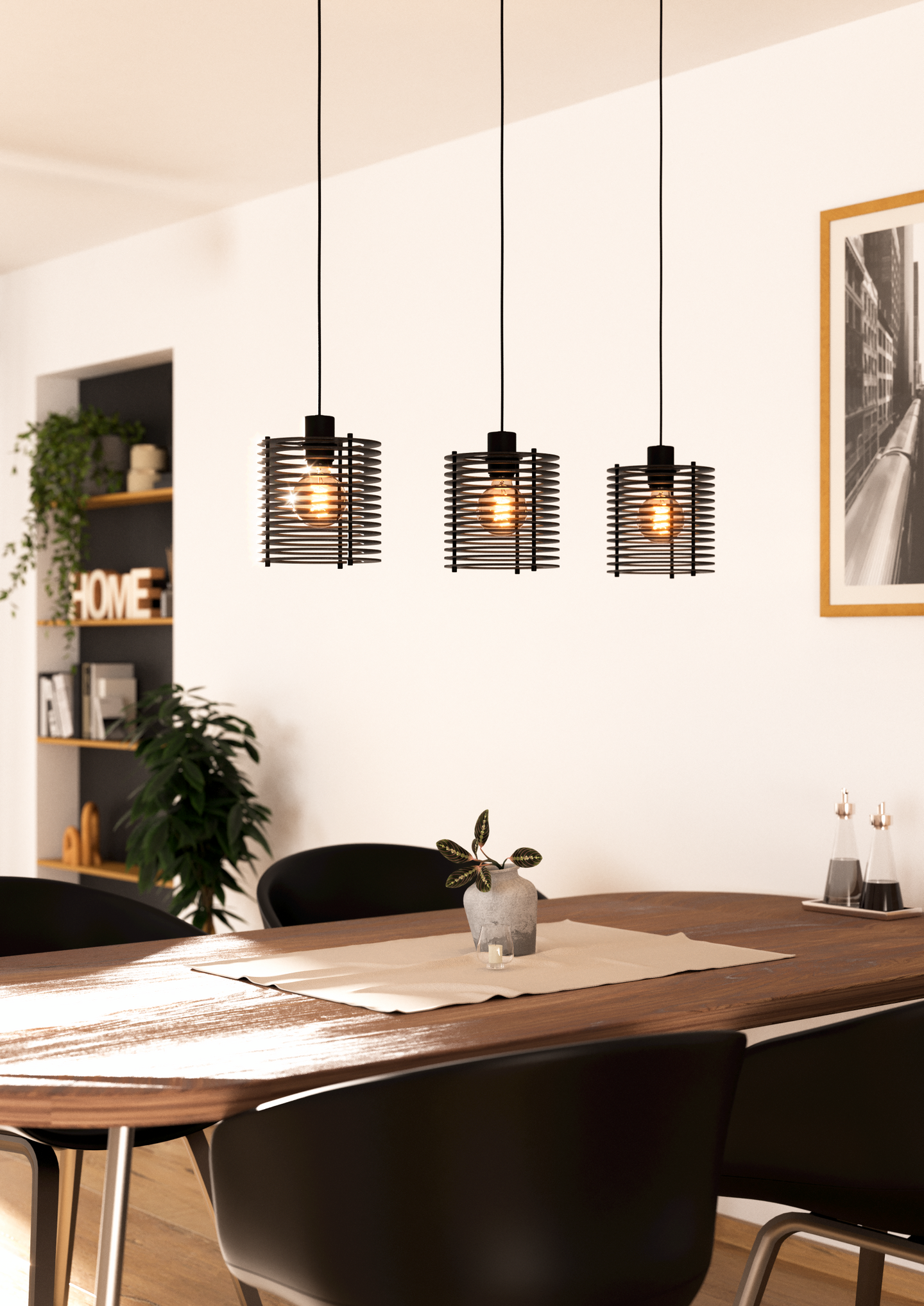 Riippuvalaisin EGLO Segovia 3-os 3xE27 40W musta