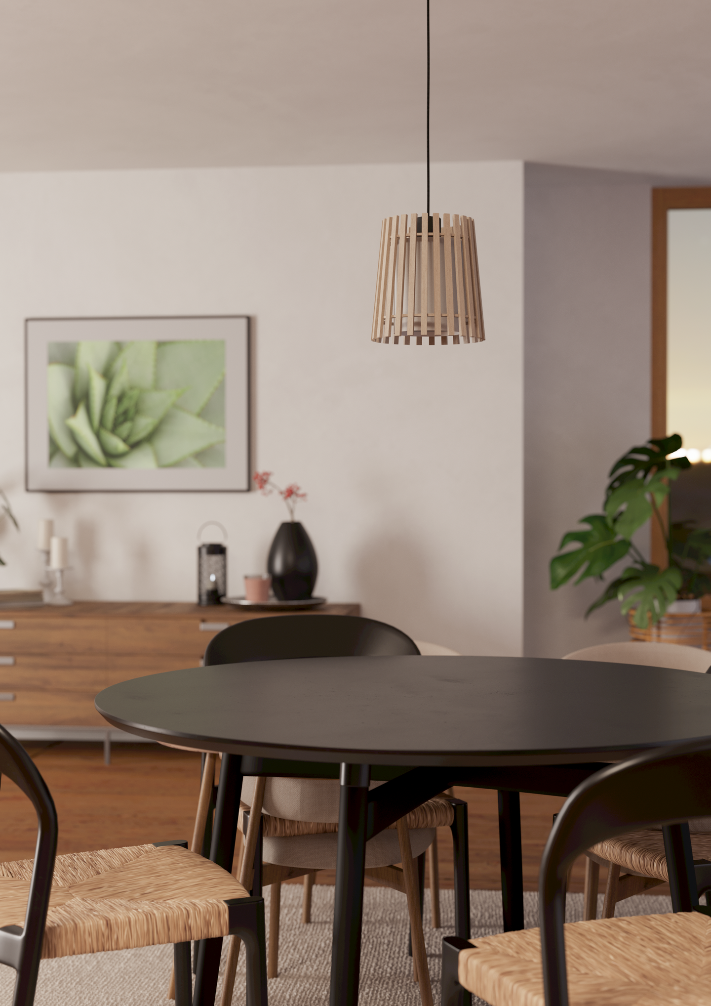 Riippuvalaisin EGLO Fattoria E27 25W musta/ruskea/valkoinen