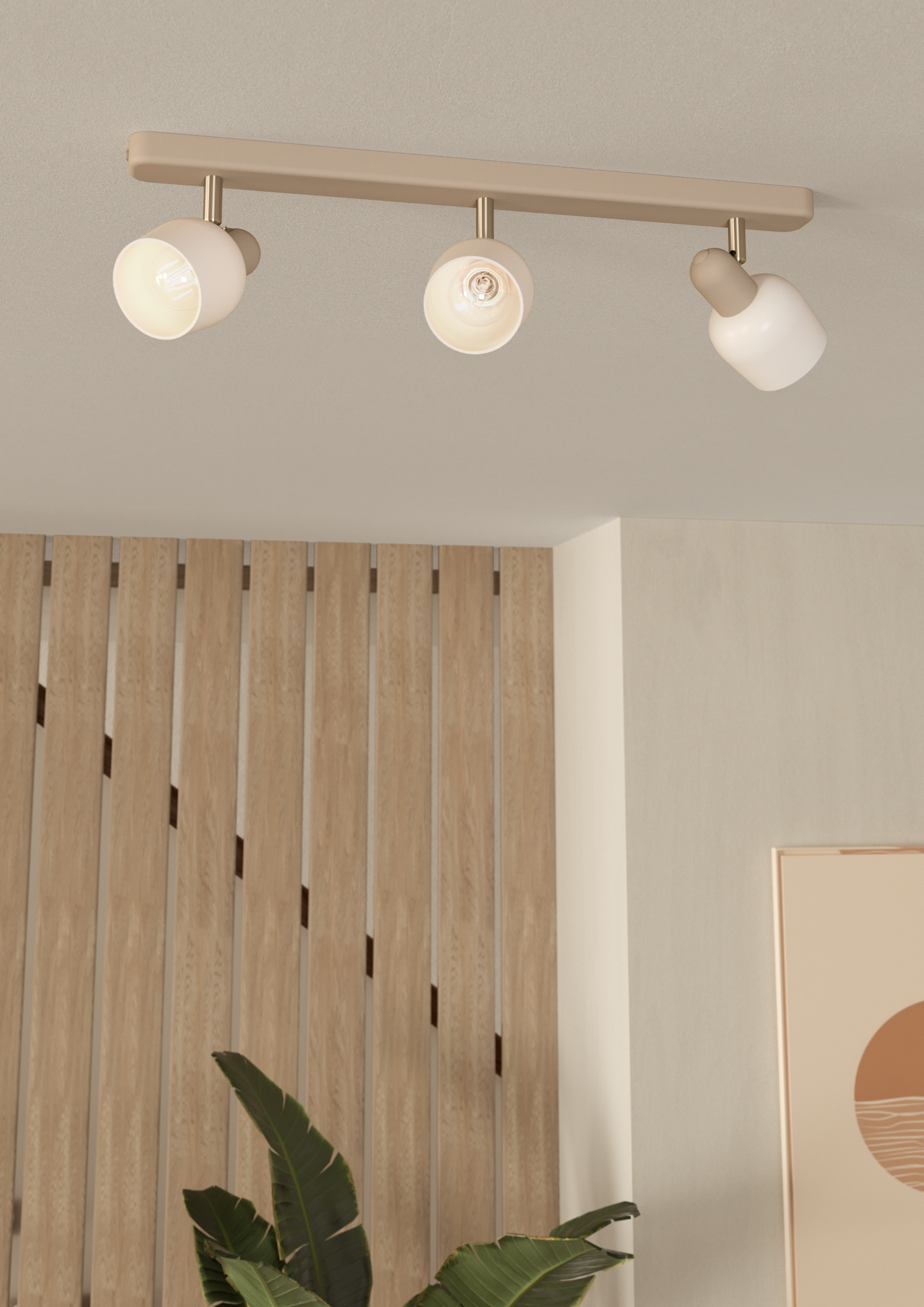 Kattovalaisin EGLO Corato 3-os 3xE14 18W hiekka/valkoinen