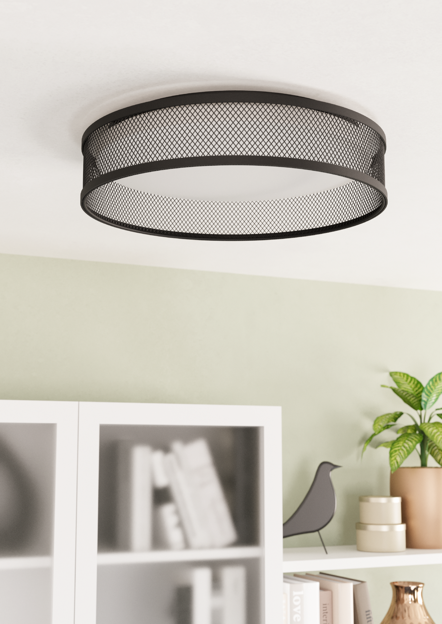 Kattovalaisin EGLO Luppineria 38,5cm 20W led musta