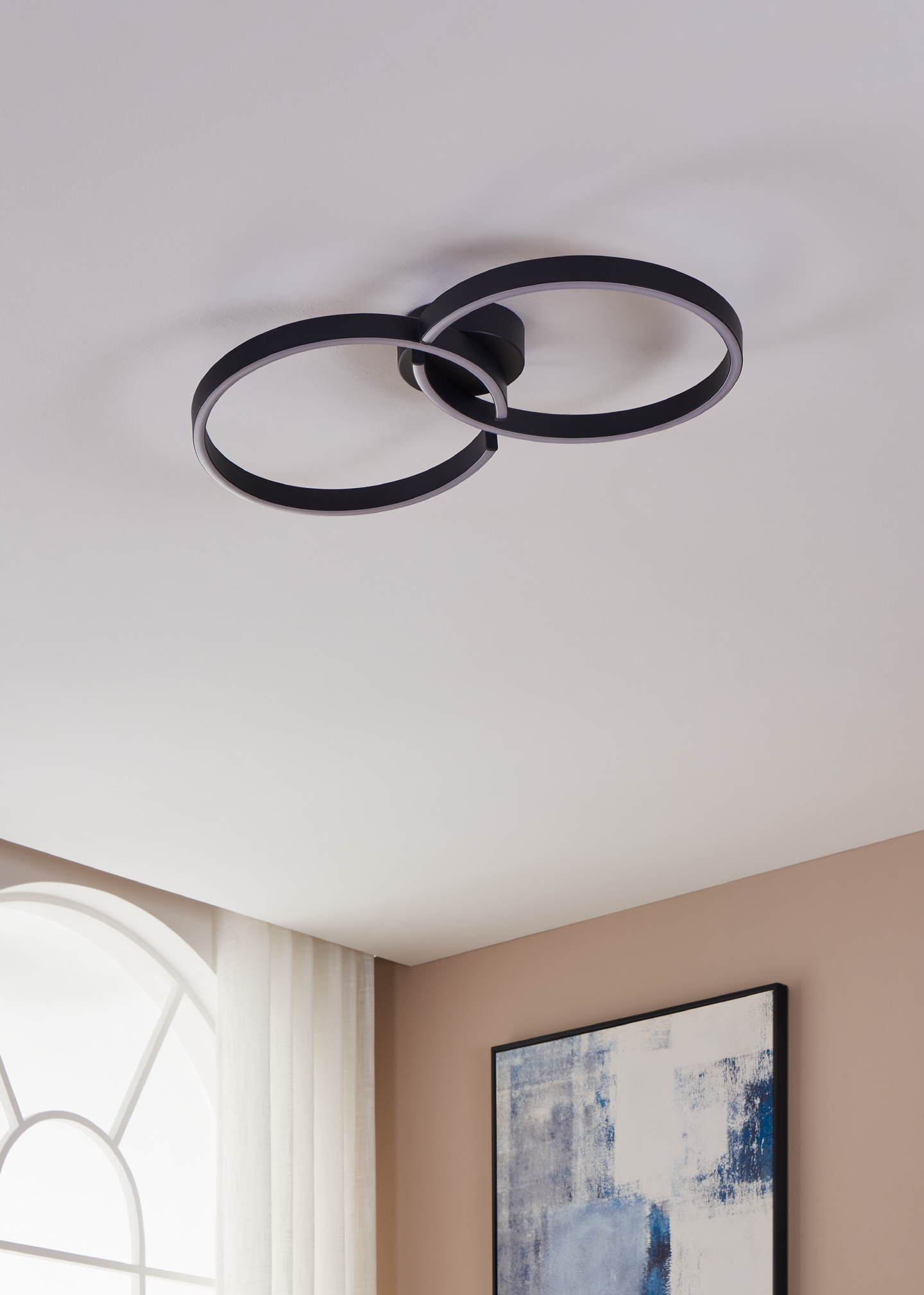 Kattovalaisin EGLO Amandolo 19,5W led musta