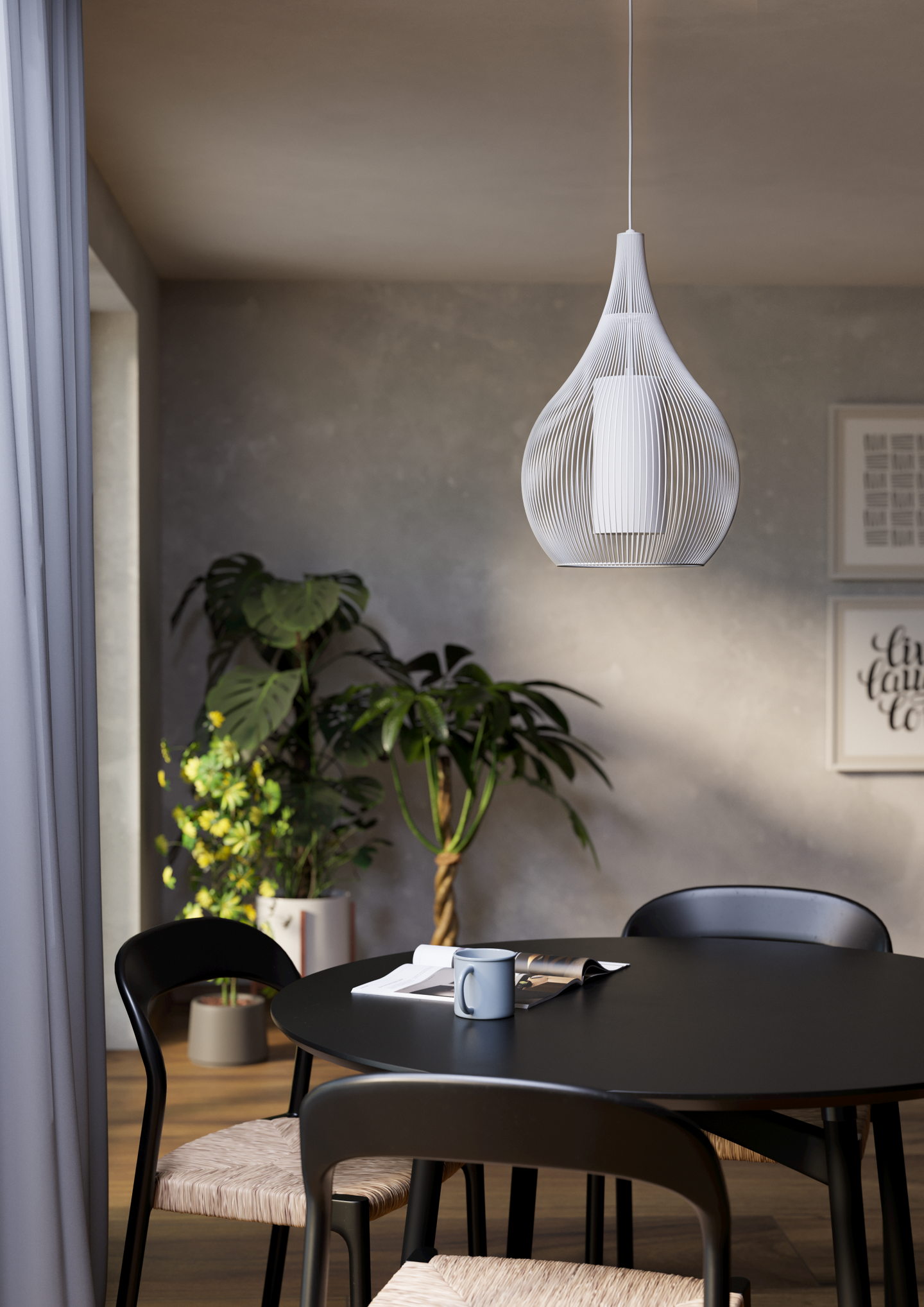 Riippuvalaisin EGLO Razoni 1 E27 40W valkoinen