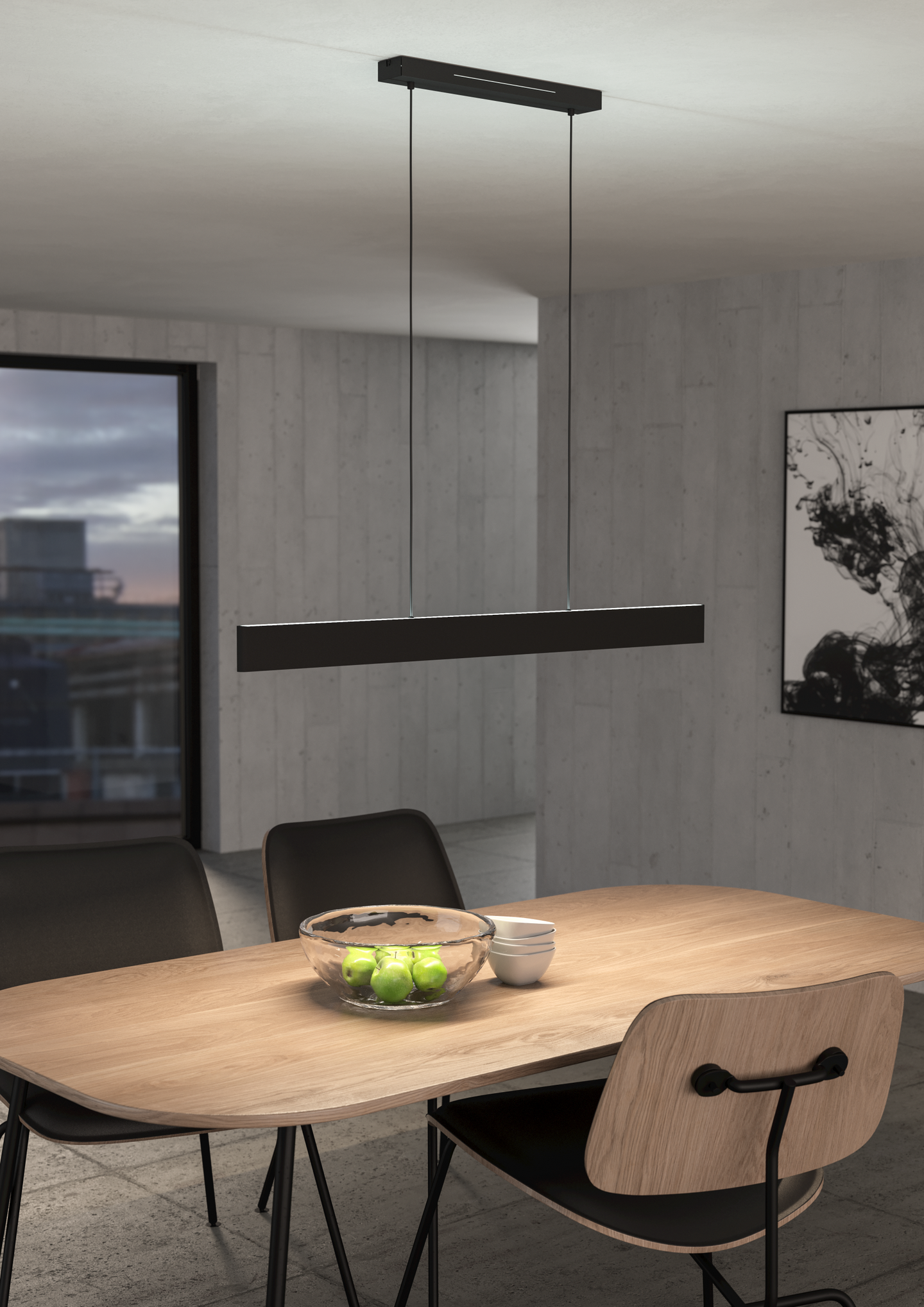 Riippuvalaisin EGLO Andreas-Z connect.z 2x19W led musta