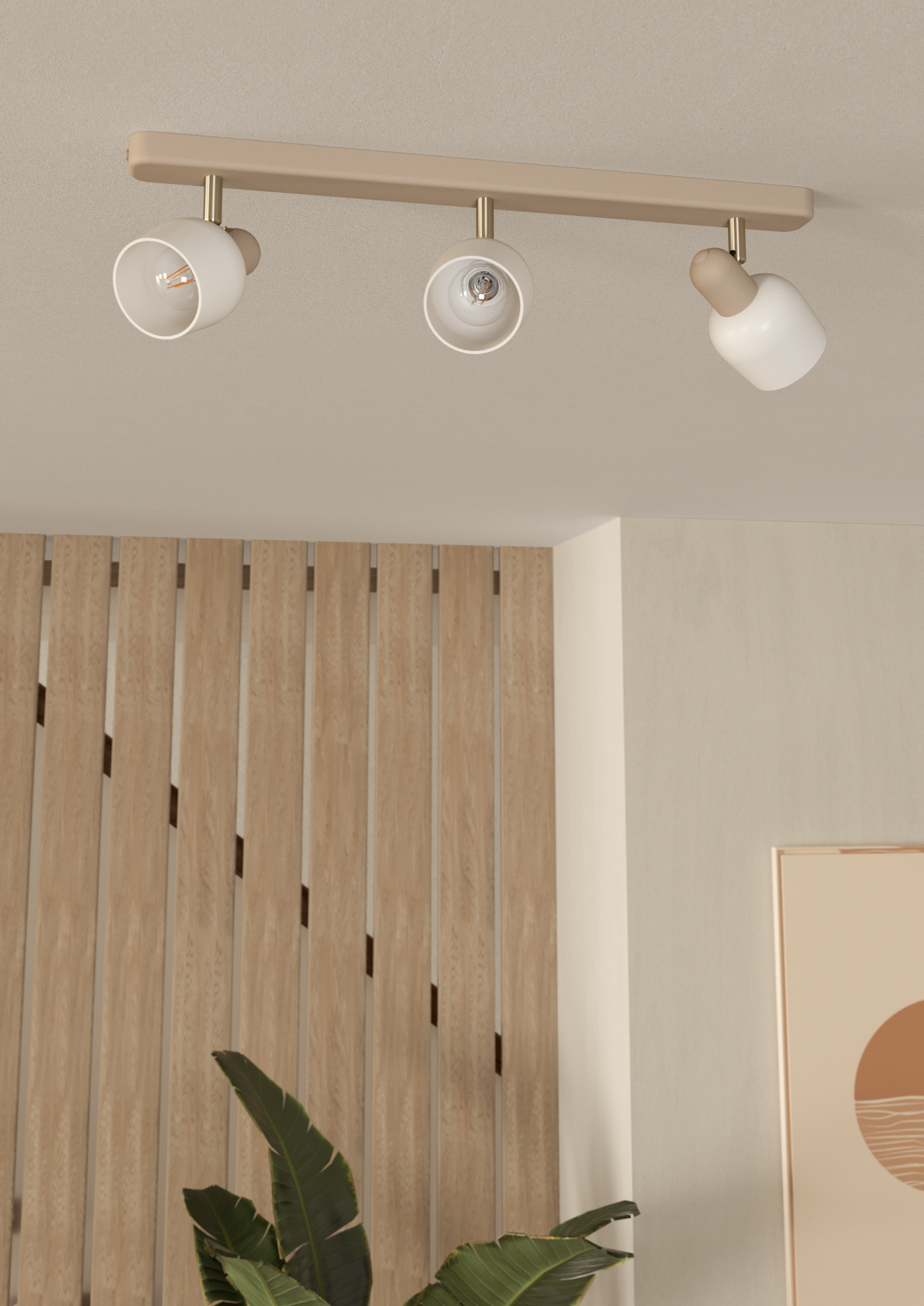 Kattovalaisin EGLO Corato 3-os 3xE14 18W hiekka/valkoinen