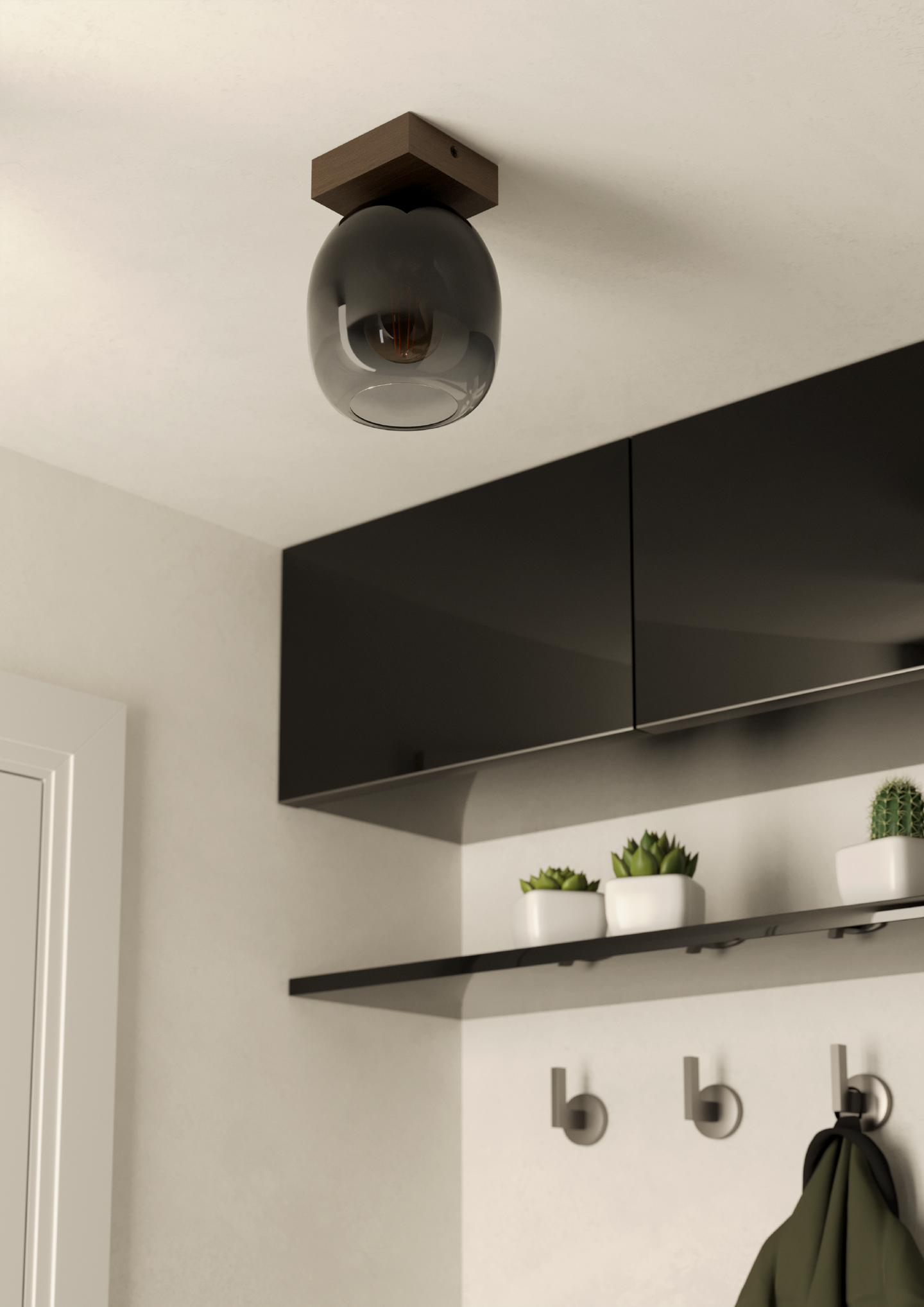 Kattovalaisin EGLO Filago E27 40W puu/harmaa