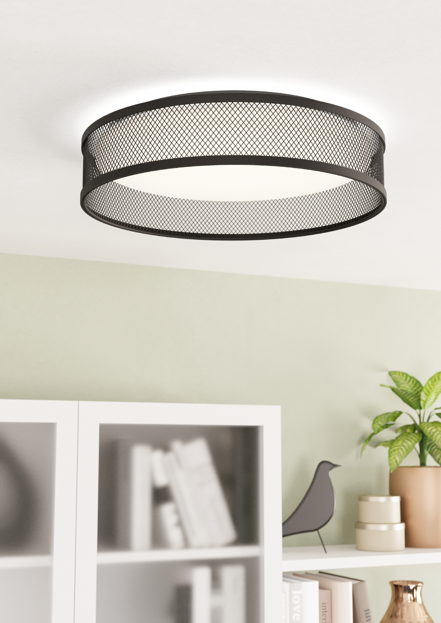 Kattovalaisin EGLO Luppineria 38,5cm 20W led musta