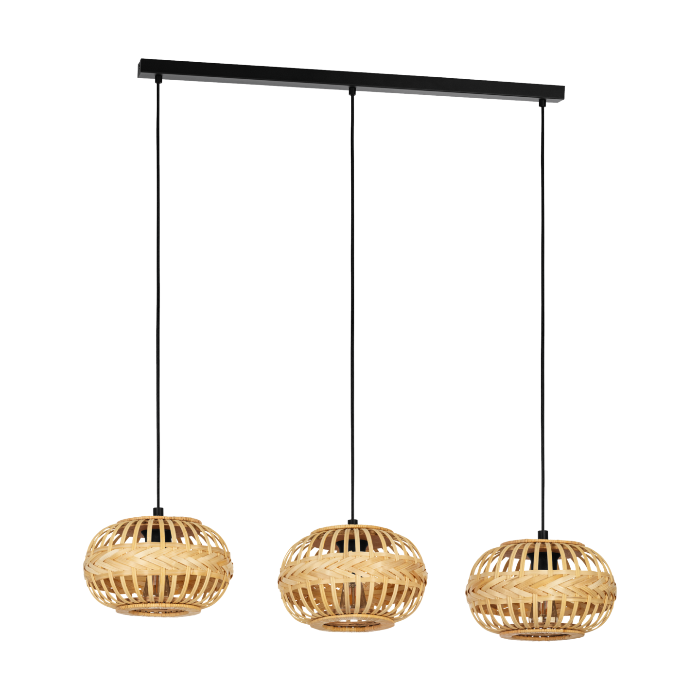 Riippuvalaisin EGLO Amsfield 1 3-osainen 3xE27 40W puu