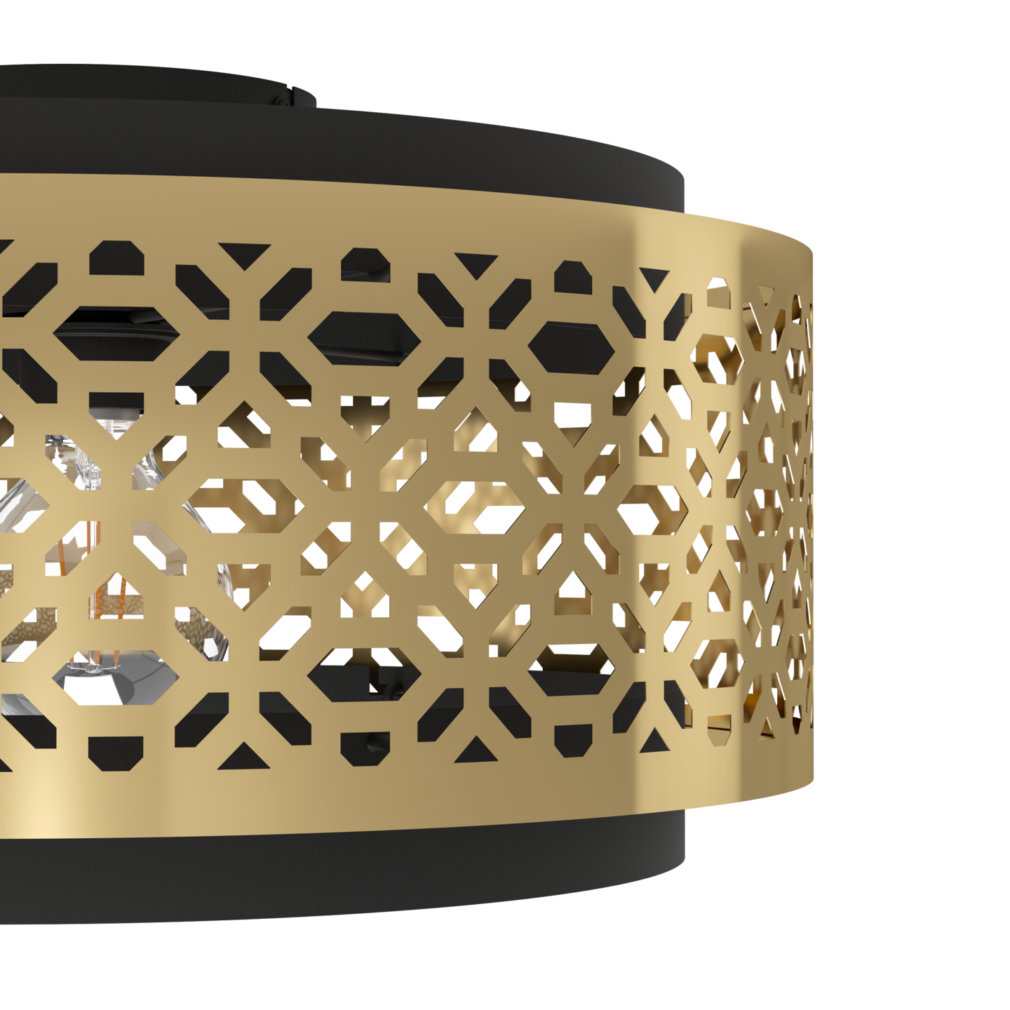 Kattovalaisin EGLO Sandbach E27 40W messinki/musta