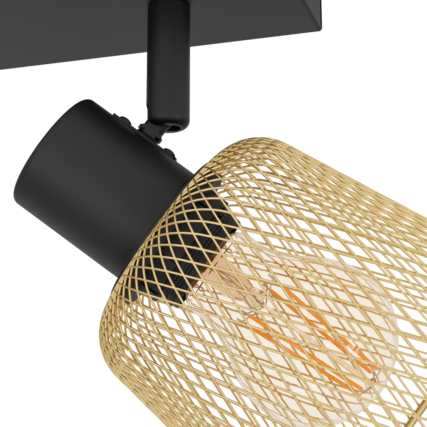 Kattovalaisin EGLO Coslada 2-os 2xE27 40W messinki/musta